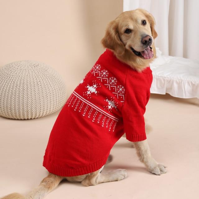 Holiday Snowflake Dog Sweater - Sterl Silver