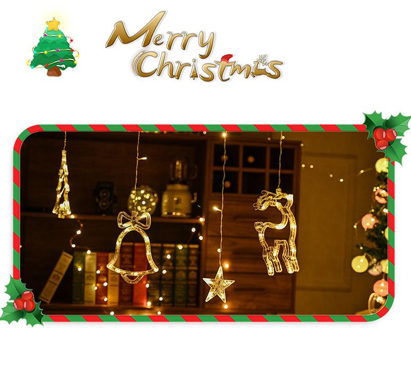 LED Christmas Curtain Fairy Lights - Sterl Silver