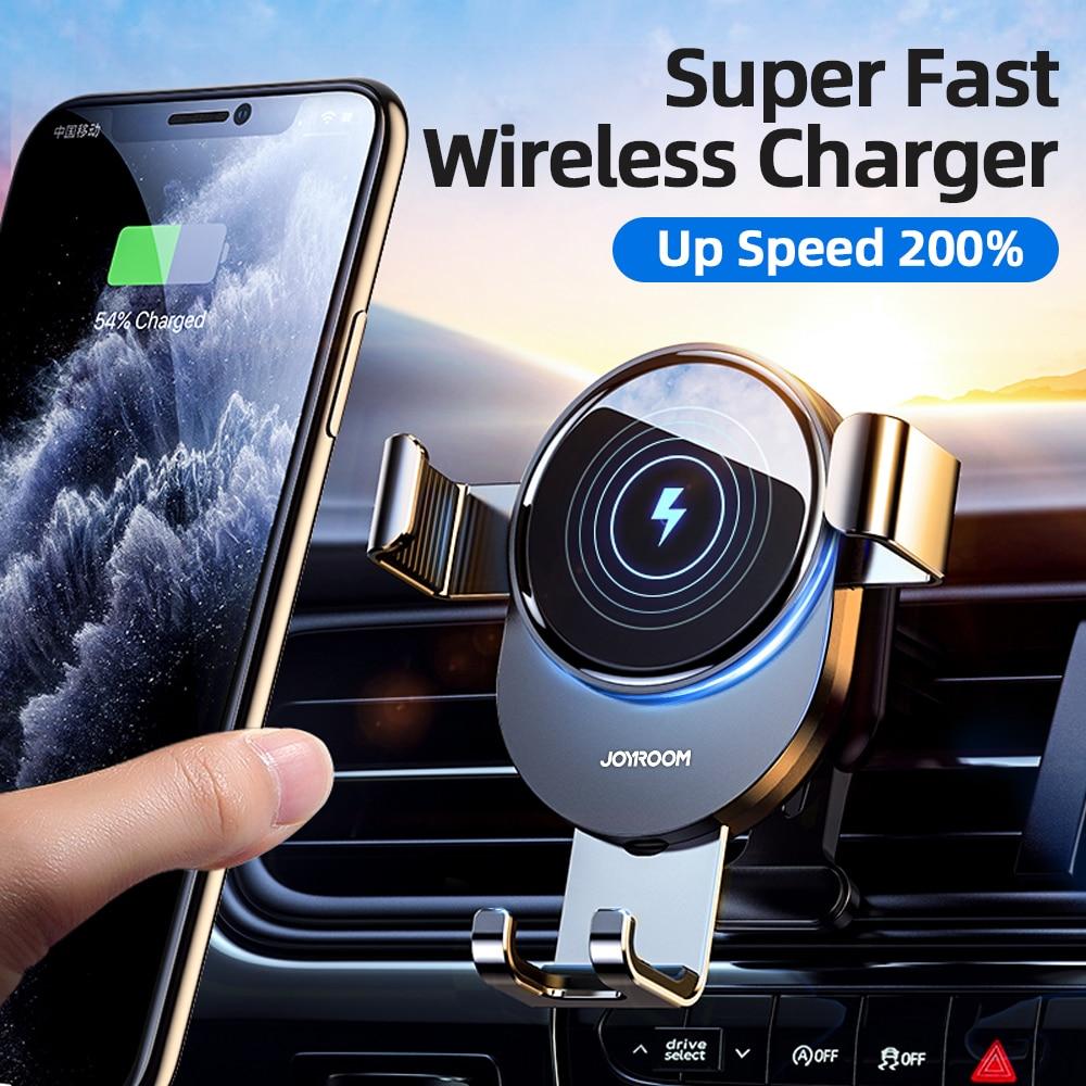 Wireless Car Phone Charger | Air Vent and Dash Car Stand 15W Qi - Sterl Silver
